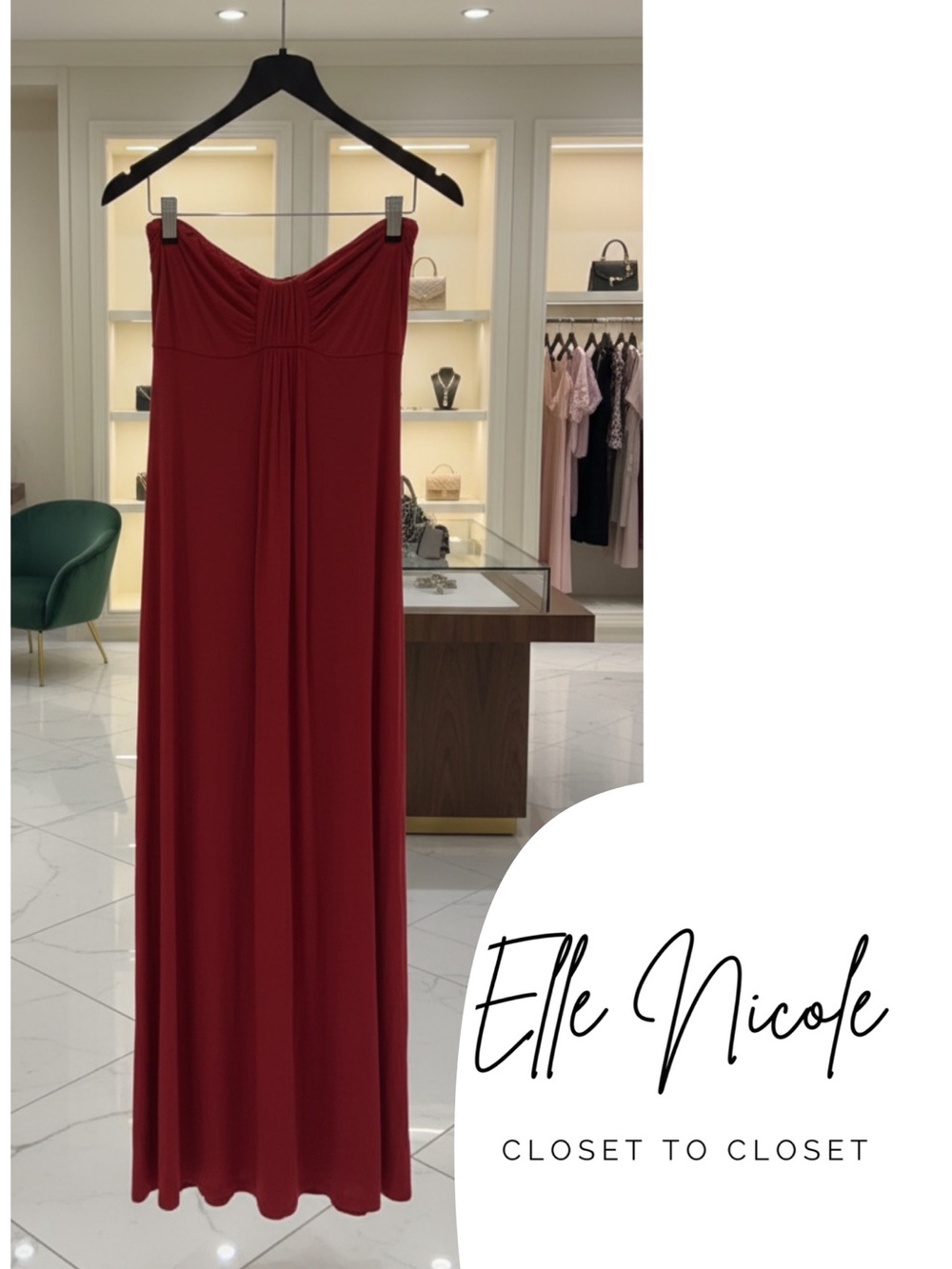 ✨Maternity ✨ Strapless Red Dress